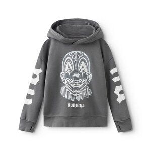 Nununu x Mr. Cartoon Clown Hoodie in Washed Graphite
